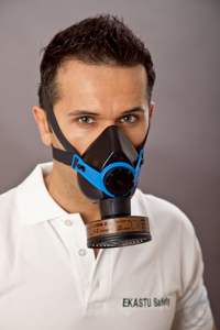 Atemschutz-Halbmaske colorex basic A2 
	komplett einsatzbereit mit Atemfilter
	Schutz gegen...